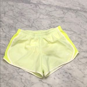 Nike Dri-Fit L Neon/White Lined Running Shorts
